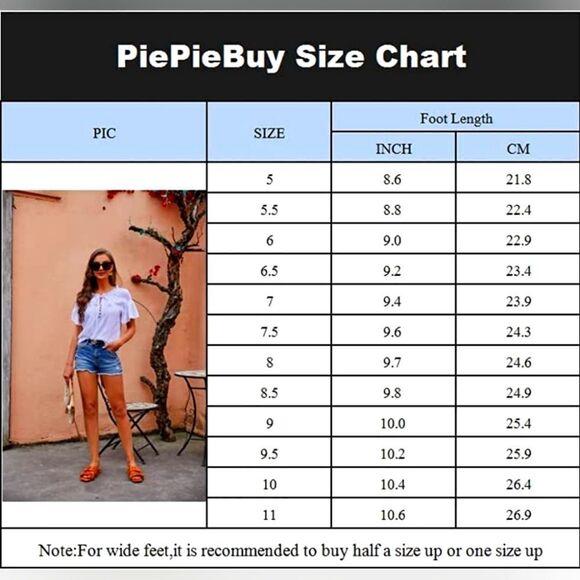 (83-2072) PIEPIEBUY Women's Sandals Size 8.5 - Picture 8 of 11